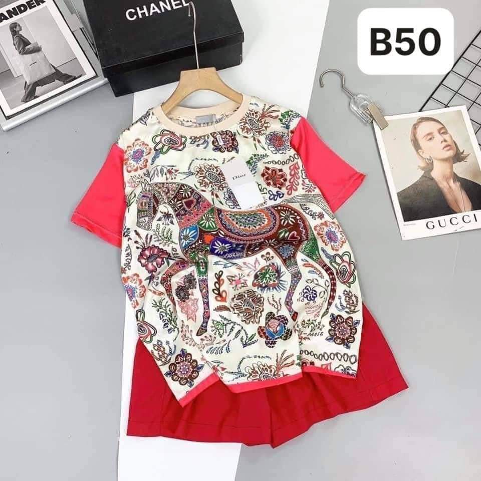Bộ Ngủ Cộc Nữ Pyjama, Đồ Mặc Nhà Nữ Từ 45-70 kg Chất Tơ Lụa Cao Cấp 2
