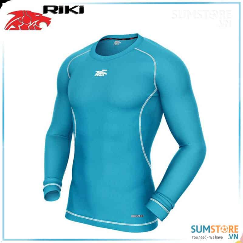 RIKI- Áo Body Lót Giữ Nhiệt Thun Thể Thao Cao Cấp – Xanh Ya