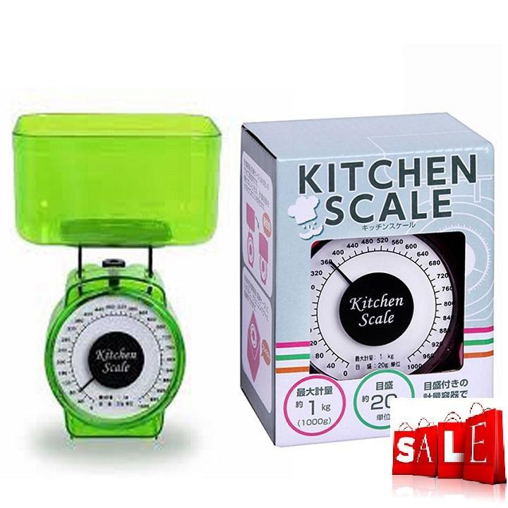 giá cân điện tử, can dien tu mini cam tay - Cân nhà bếp Kitchen Scale xuất Nhật Bản 1kg Model KCA -001  tiện dụng