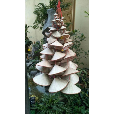 Dây 7 nón lá mini trang trí