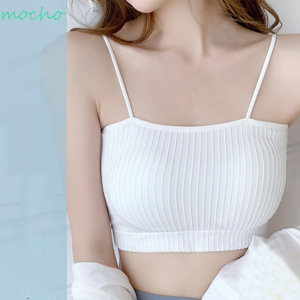 Áo Lót Cotton Có Đệm Ngực / Lưng Phong Cách Hàn Quốc Nhiều Màu Sắc