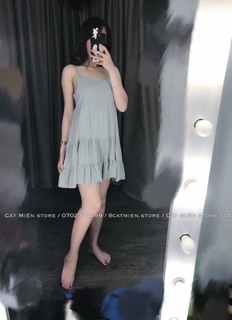 Đầm babydoll 3 tầng vải lanh (22 mẫu)