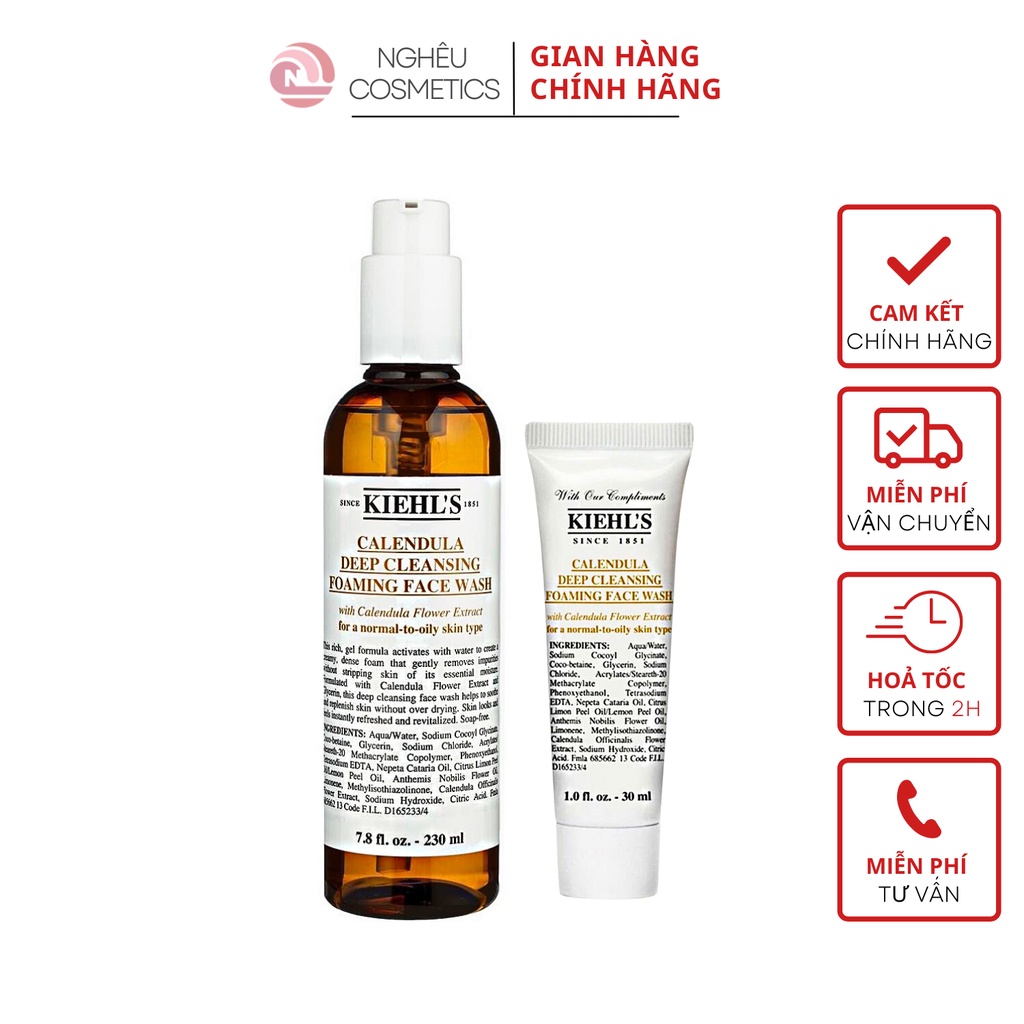 Sữa Rửa Mặt Kiehl's Hoa Cúc Dịu Nhẹ 30ml