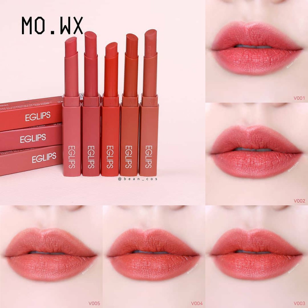 Son thỏi lì Eglips Muse In Velvet Lipstick 1.8g | Shopee Việt Nam