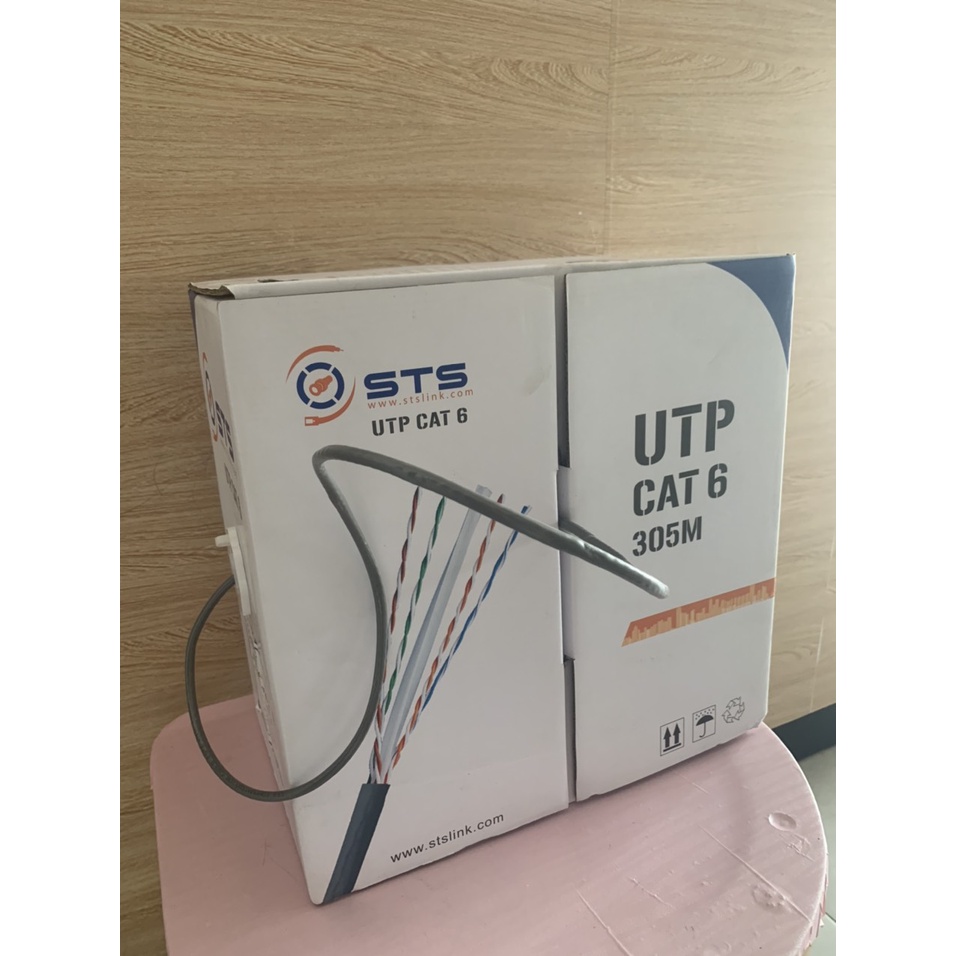 Cáp mạng STS CAT6 10M-15M-20M-25M-30M-35M-40M-45M-50 MÉT BẤM SẴN 2 ĐẦU