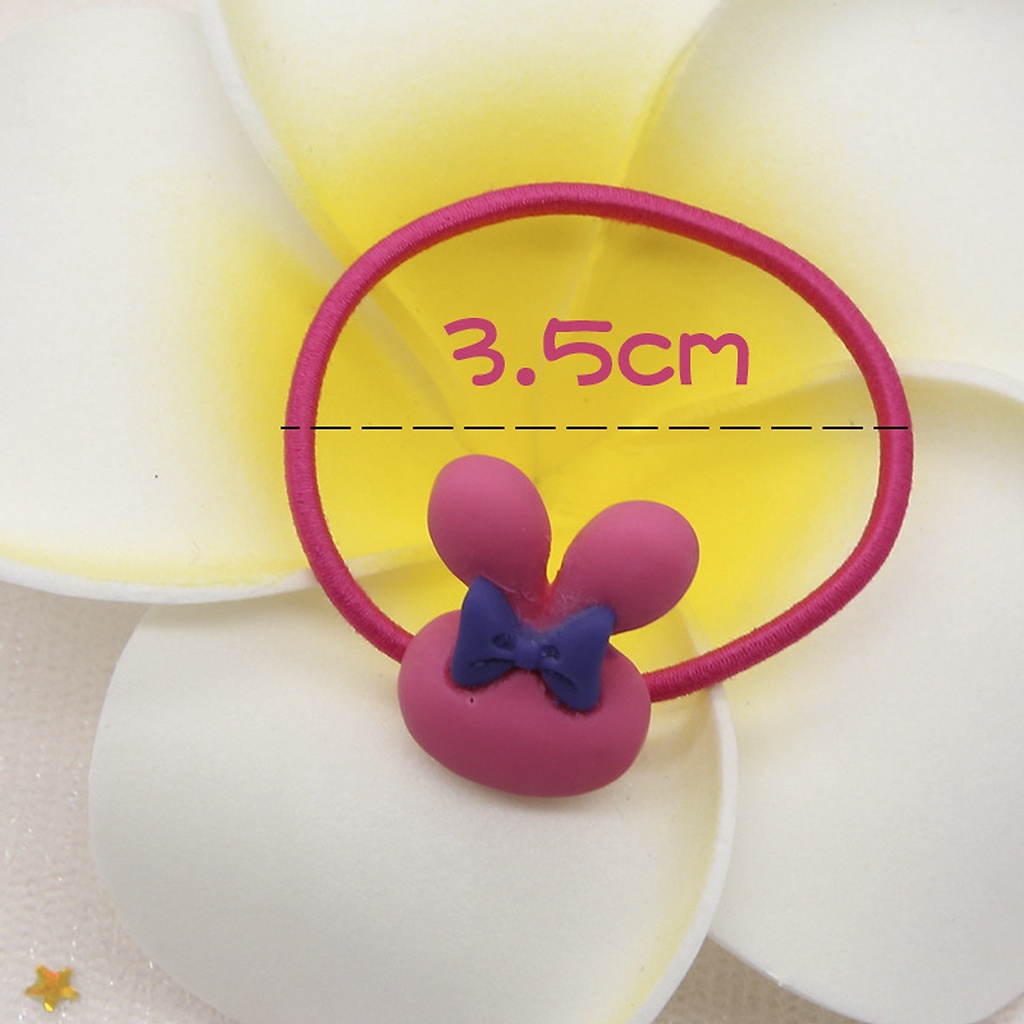 Hộp 40 dây buộc tóc cho bé Freeship Giây buộc tóc dễ thương đựng trong hộp thiếc mèo kitty cho bé gái-One size-Nhiều màu