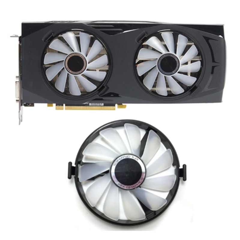 Bộ 2 quạt làm mát XFX FDC10U12S9-C thay thế cho XFX RX 470 480 580