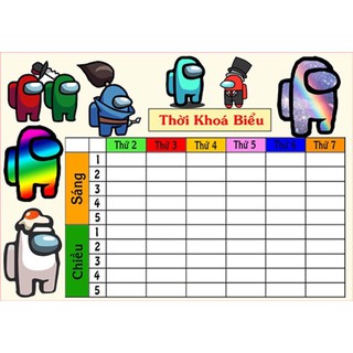 thời khoá biểu among us 2 ảnh