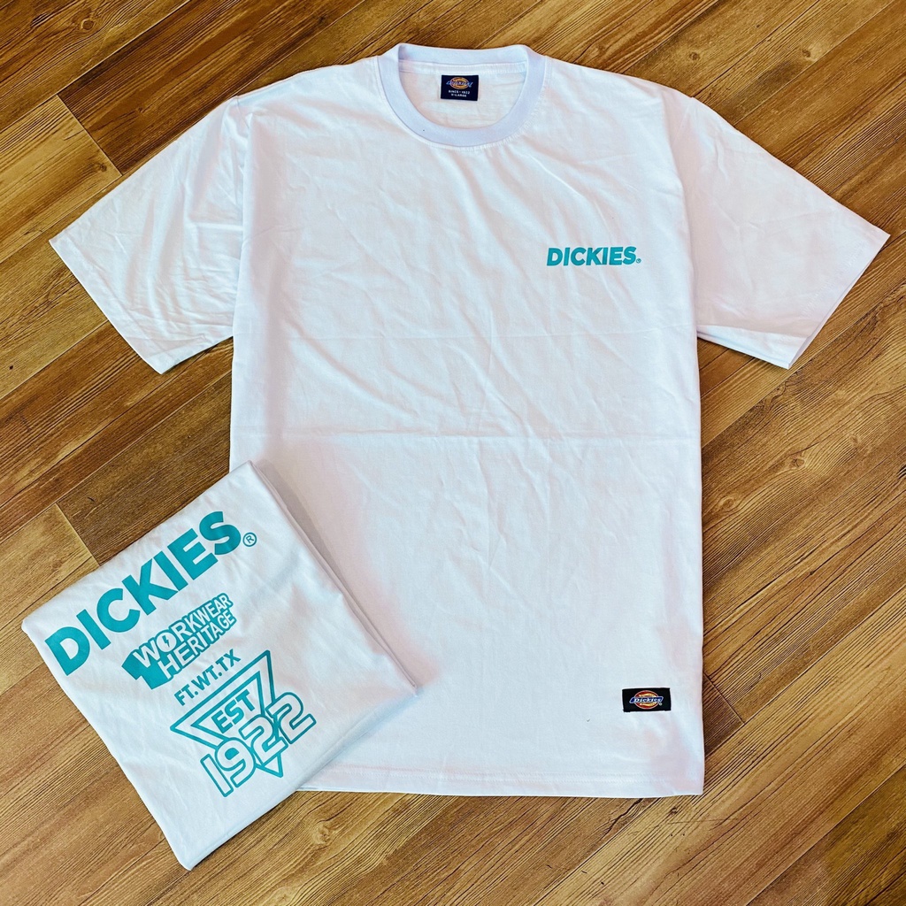 Áo thun nam nữ unisex Dickies tay ngắn in ngực, chất cotton 100% chính hãng - Helistore