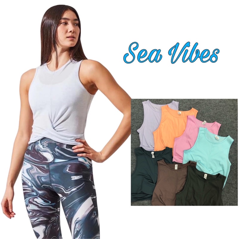 Áo Ba Lỗ Xoắn Eo Dáng Croptop Nhiều Mầu Xoắn Eo Hàng Xuất Xịn