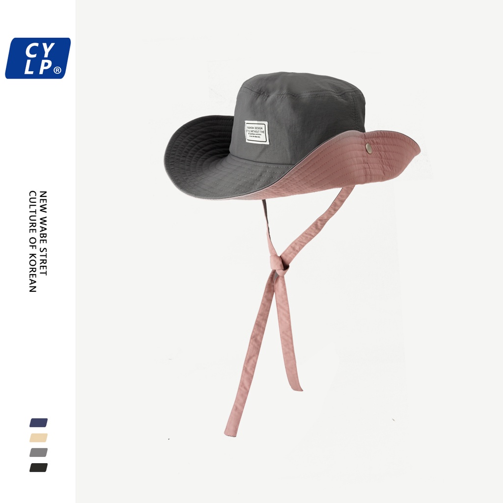 Nón Tai Bèo Vành Rộng In Chữ Phong Cách Hàn Quốc Thời Trang Mùa Hè Cho Nữ