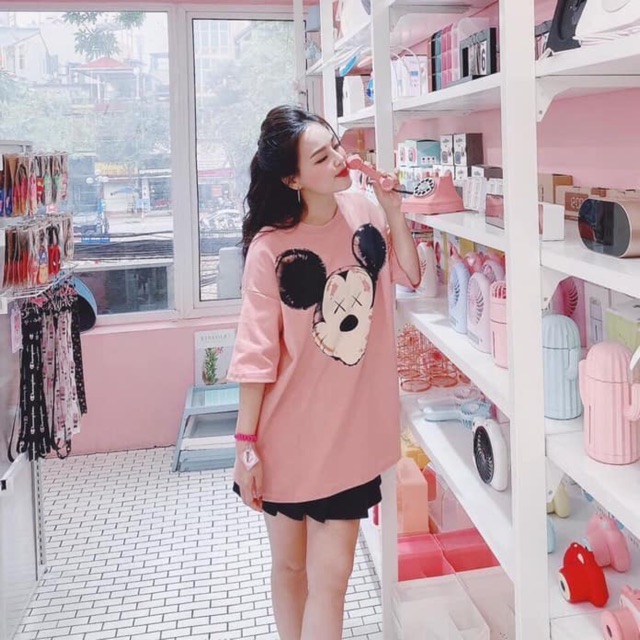 Áo hồng micky