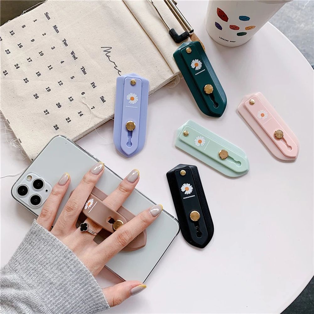 Dây Đeo Cổ Tay Gắn Điện Thoại Di Động Họa Tiết Hoa Cúc Nhiều Màu Sắc