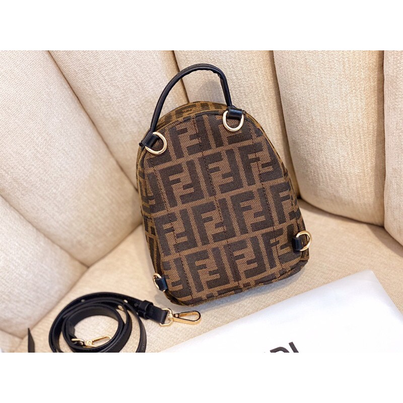 🥇🎒Balo Fen dì kèm charm móc khoá cún - 💎 Hàng QUẢNG CHÂU CAO CẤP