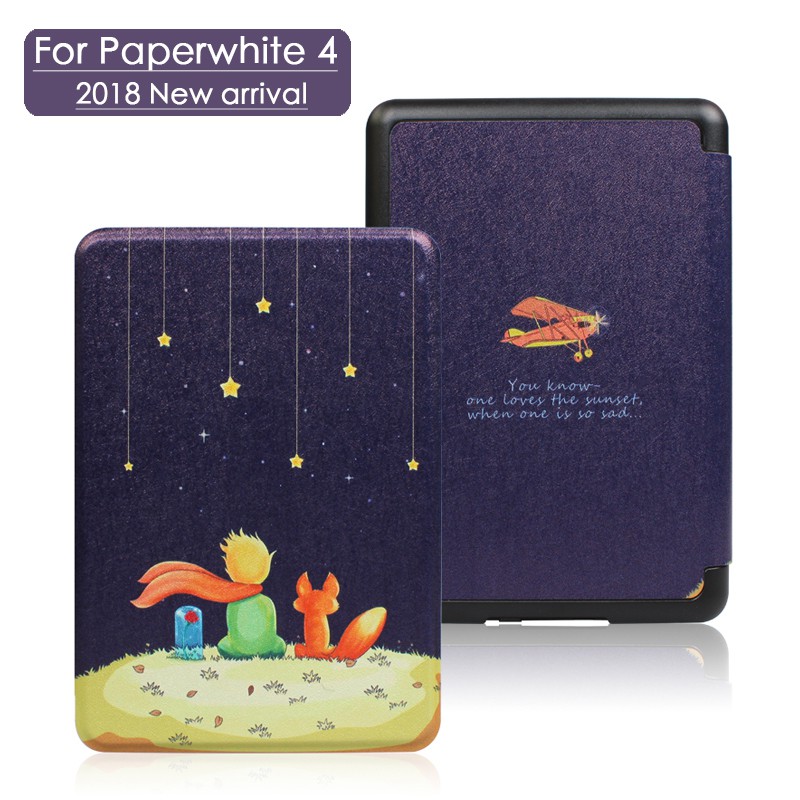 Funda inteligente con reposabrazos para Amazon Kindle Paperwhite 4 funda con tapa magnética para Paperwhite 2018