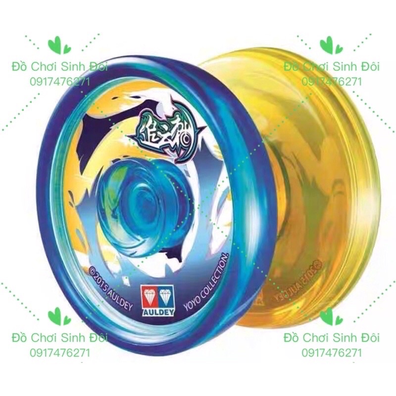 Đồ chơi yoyo xanh vàng - tặng 2 dây