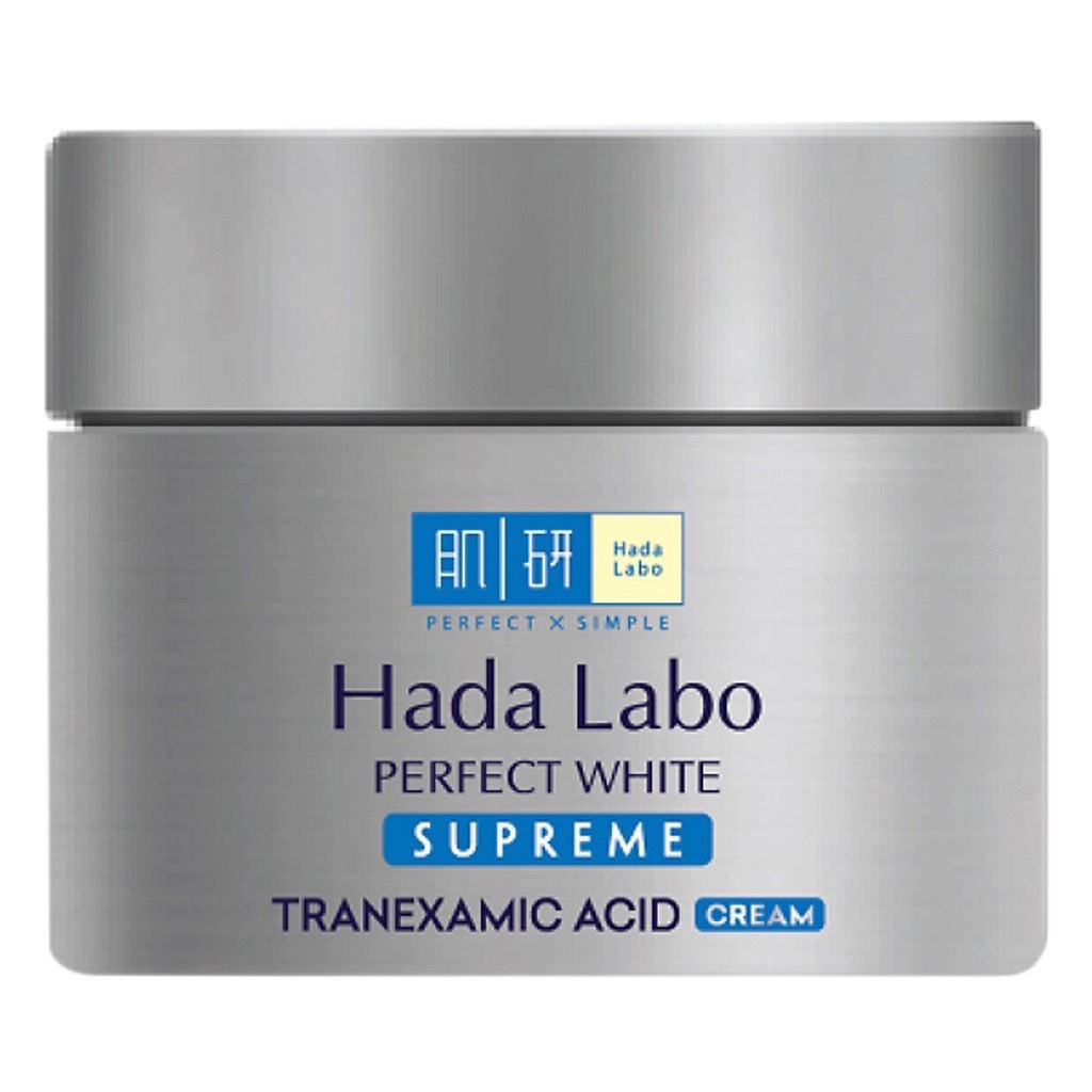 Kem dưỡng trắng toàn diện Hada Labo Perfect White Supreme Cream 50g cải thiện thâm sạm và làm mờ các đốm nâu