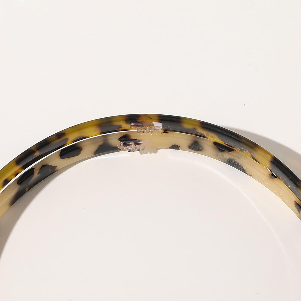 Băng Đô Cài Tóc Mỏng In Họa Tiết Da Báo Thời Trang Cho Nữ