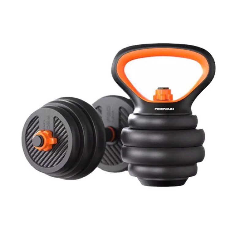 [CHÍNH HÃNG] Bộ Tạ Tay 6 in1 Kết hợp tạ đẩy FED (40kg) Đa Năng Cao cấp