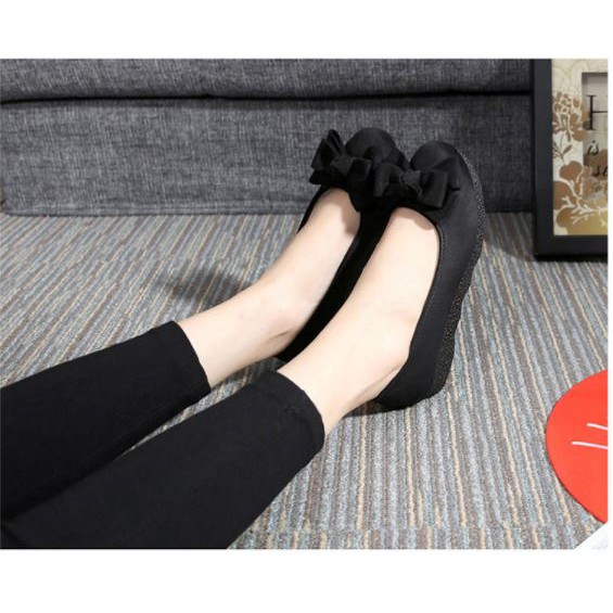 [FORM RỘNG] Giầy búp bê nữ đính nơ dễ thương xinh xắn cực kì êm chân | BigBuy360 - bigbuy360.vn