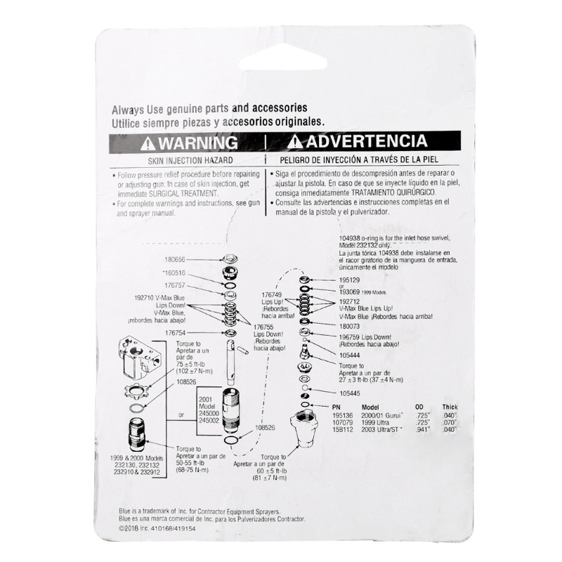 Bộ Dụng Cụ Sửa Chữa Máy Bơm AOTO Chuyên Dụng 244194 Dụng Cụ Phun 390 395 490 495 595 Spay