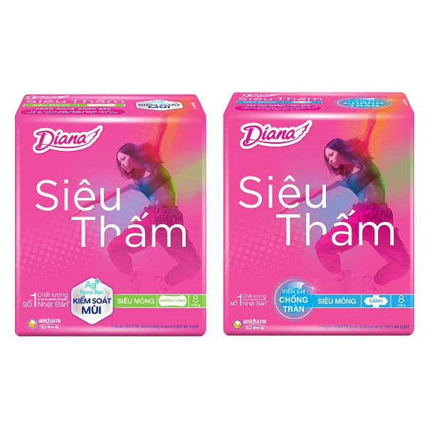 Băng vệ sinh DIANA siêu thấm ( cánh)