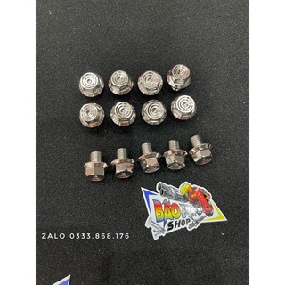 ỐC CHÂN KÍNH SALAYA / ỐC CHÂN GƯƠNG INOX SALAYA GẮN XE MÁY