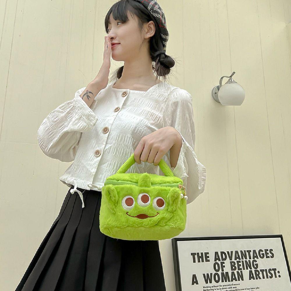 Túi Đựng Mỹ Phẩm Hình Melody Bằng Vải Lông Nhung Có Móc Treo Tiện Dụng