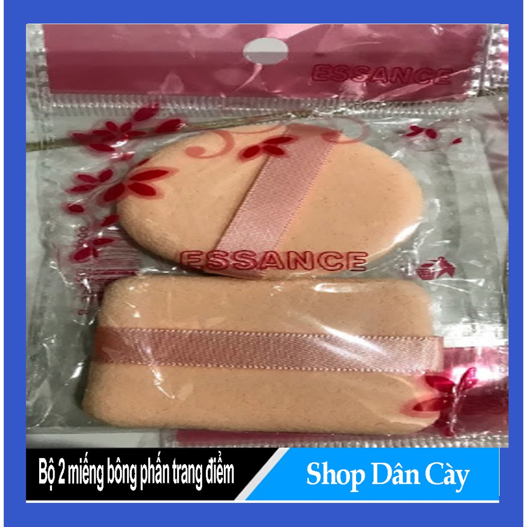 Bộ 2 Miếng Bông Phấn Trang Điểm ESSANCE