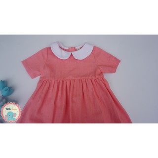 Đầm babydoll linen cổ Peter Pan