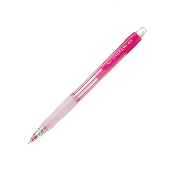 Bút Chì Bấm Pilot Super Grip Neon H-185N-R-2B - Thân Hồng (0.5mm)