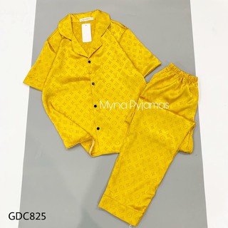 Bộ pijama lụa gấm tay coocjcao cấp, có size