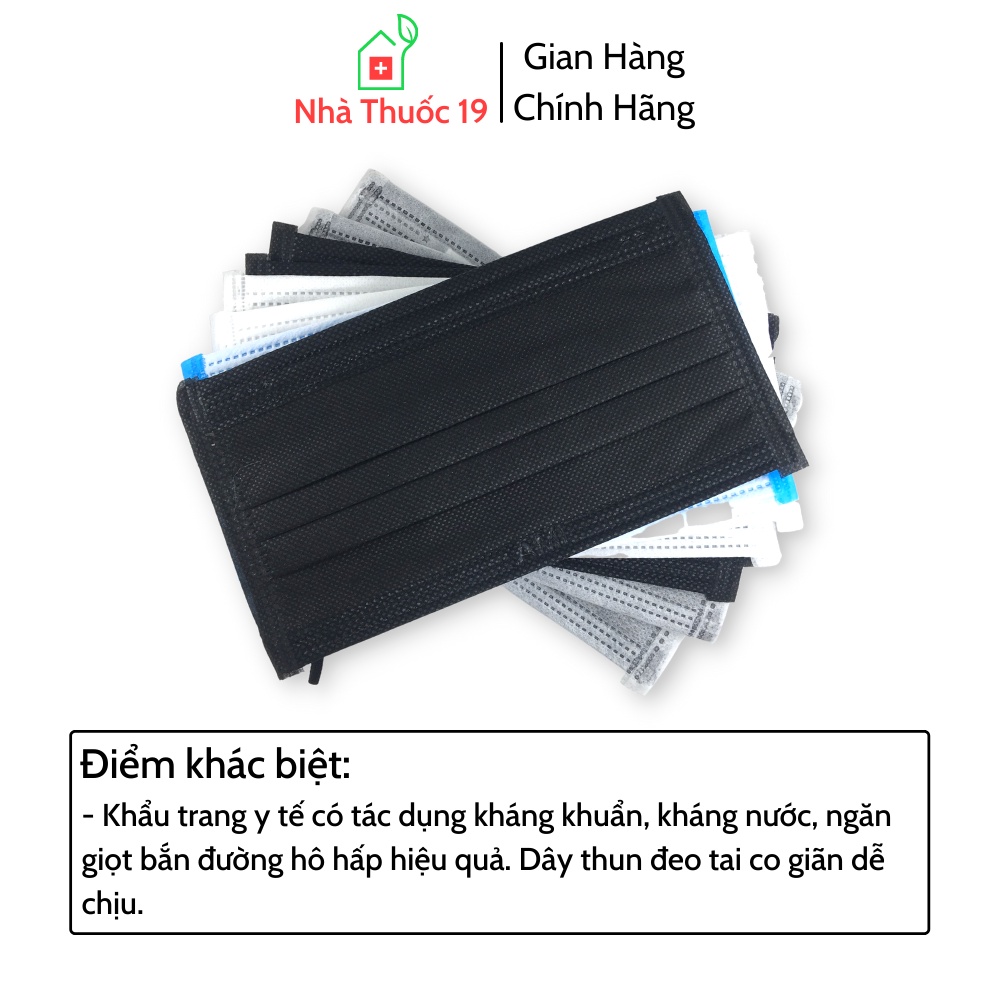Khẩu trang y tế 4 lớp Chính Hãng Ami Eco Mask đủ 4 Màu Xanh, Xám, Đen, Trắng 1 chiếc khẩu trang Ami