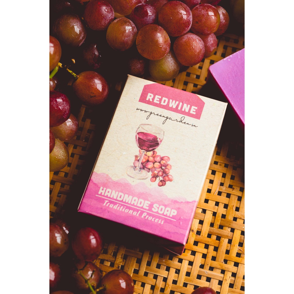 Xà phòng handmade Rượu vang đỏ từ Green Garden