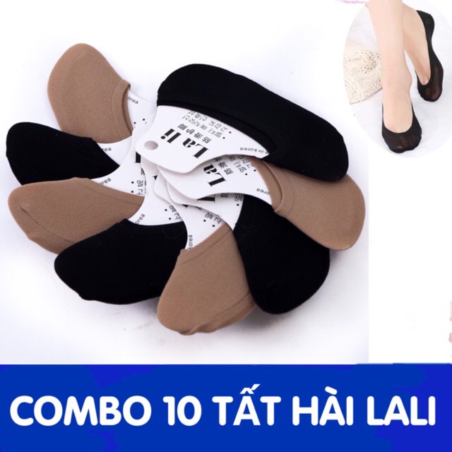 Set 10 đôi tất hài da chân