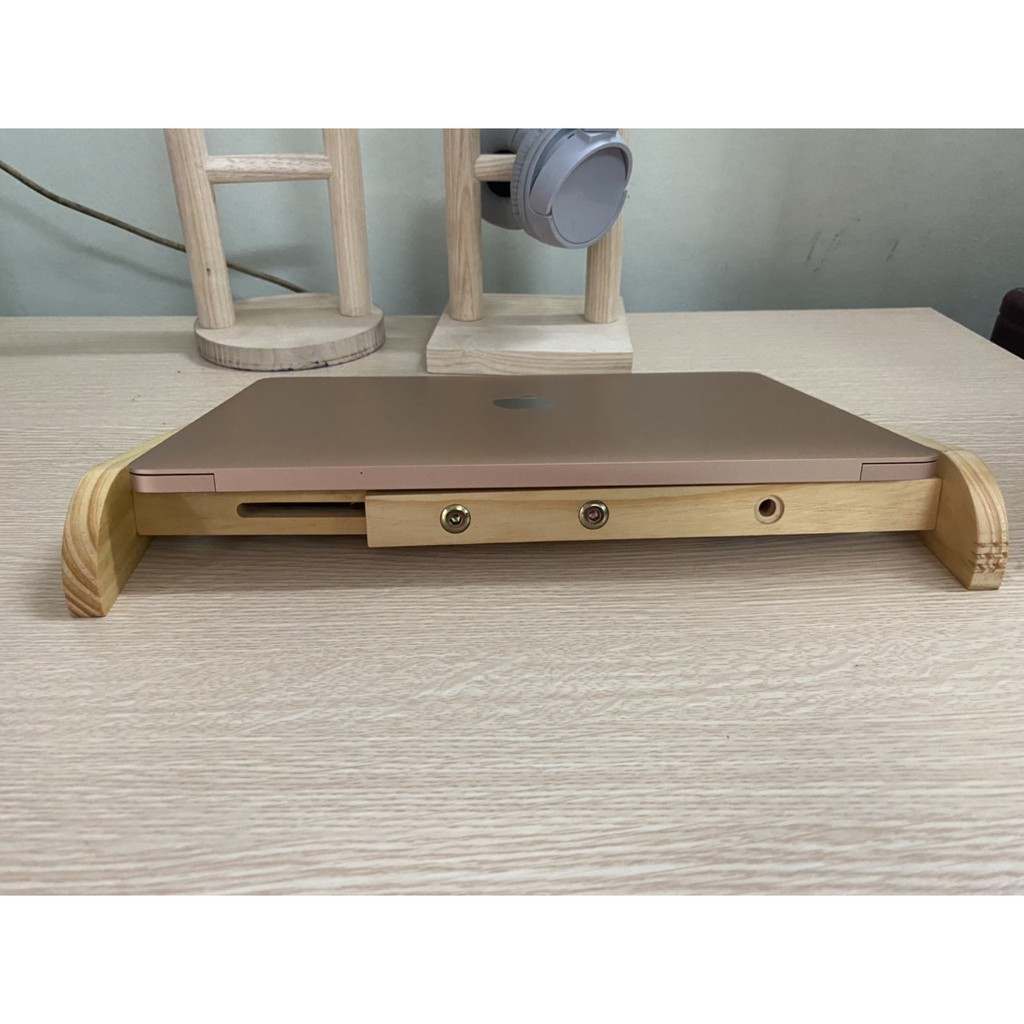 ❤️ Kệ Tản Nhiệt Laptop Macbook ❤️ Bằng Gỗ Có Thể Điều Chỉnh Độ Rộng Dành Cho Mọi Kích Cỡ