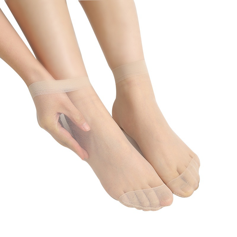 Vớ Cotton Ngắn Siêu Mỏng Chống Trượt Chống Mòn Thoáng Khí Cho Nữ