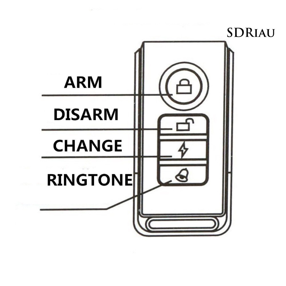 Thiết Bị Báo Động Rung Chống Trộm Qcdz Điều Khiển Từ Xa