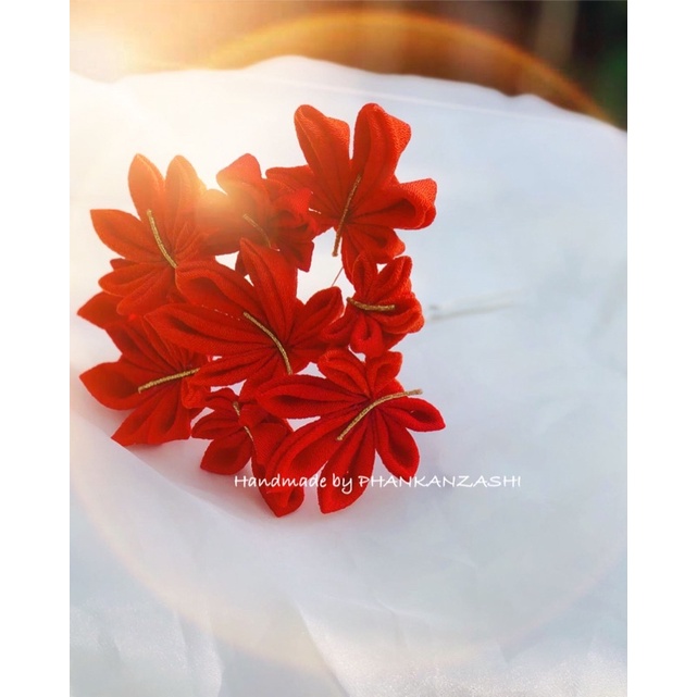 Trâm cài Kanzashi lá Phong Momiji- phụ kiện Phong cách Nhật Bản