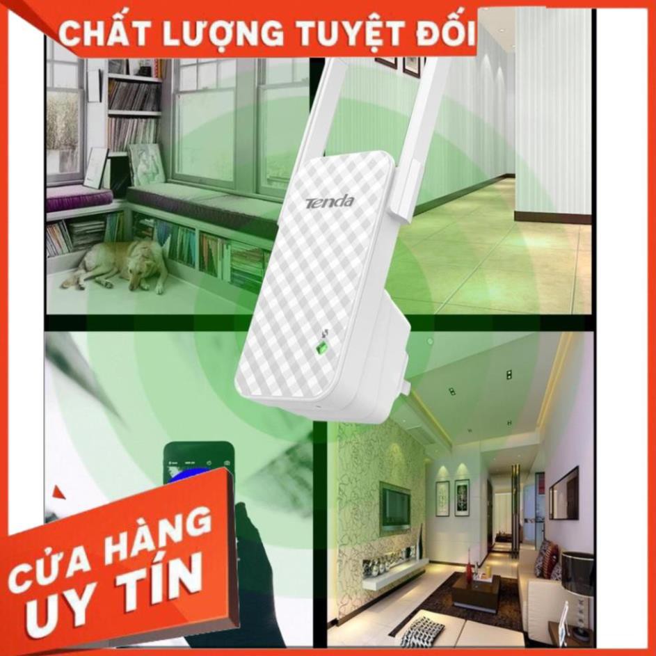 Bộ Kích Sóng Wifi Repeater 300Mbps Tenda A9 2 Râu, Cục kích sóng Wifi Tín Hiệu Wifi Mạnh Mẽ và Phủ Sóng Rộng Khắp Nhà