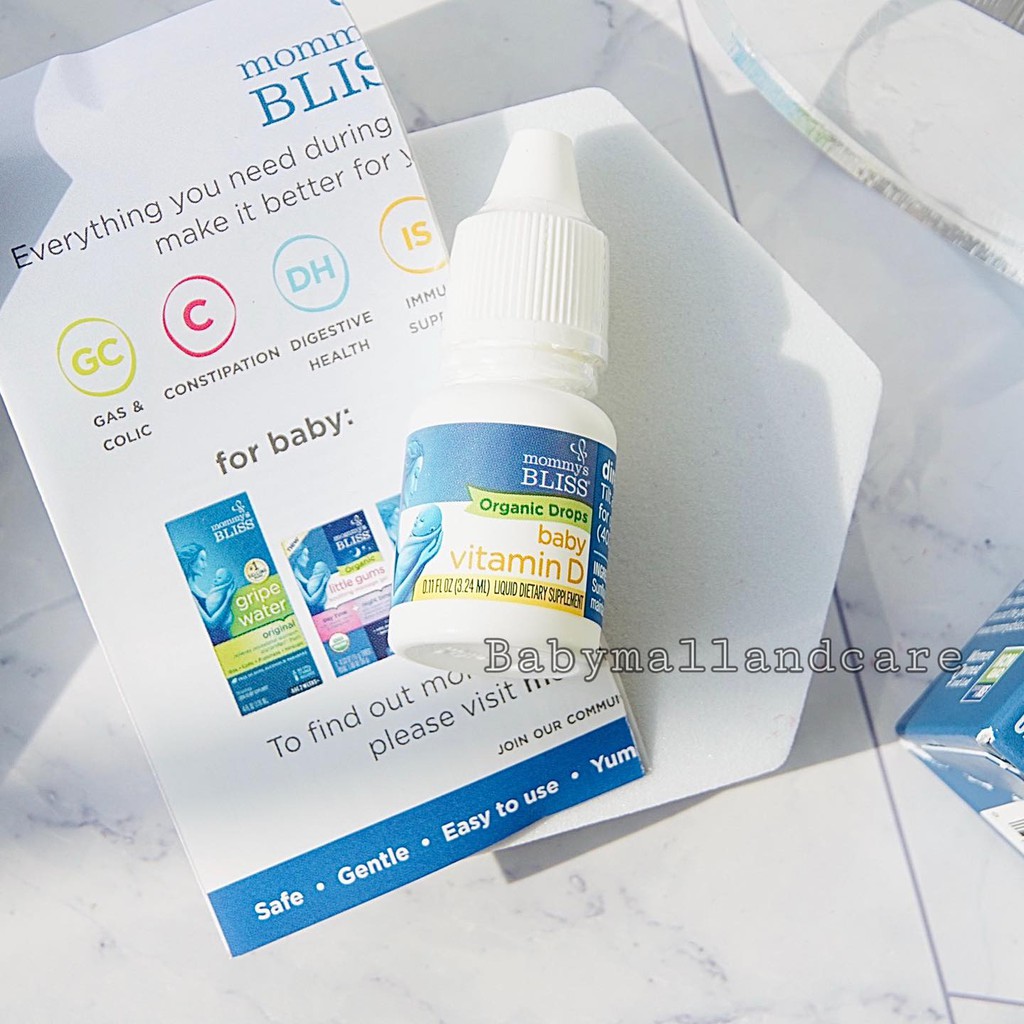 VITAMIN D ORGANICS BABY CHO BÉ SƠ SINH