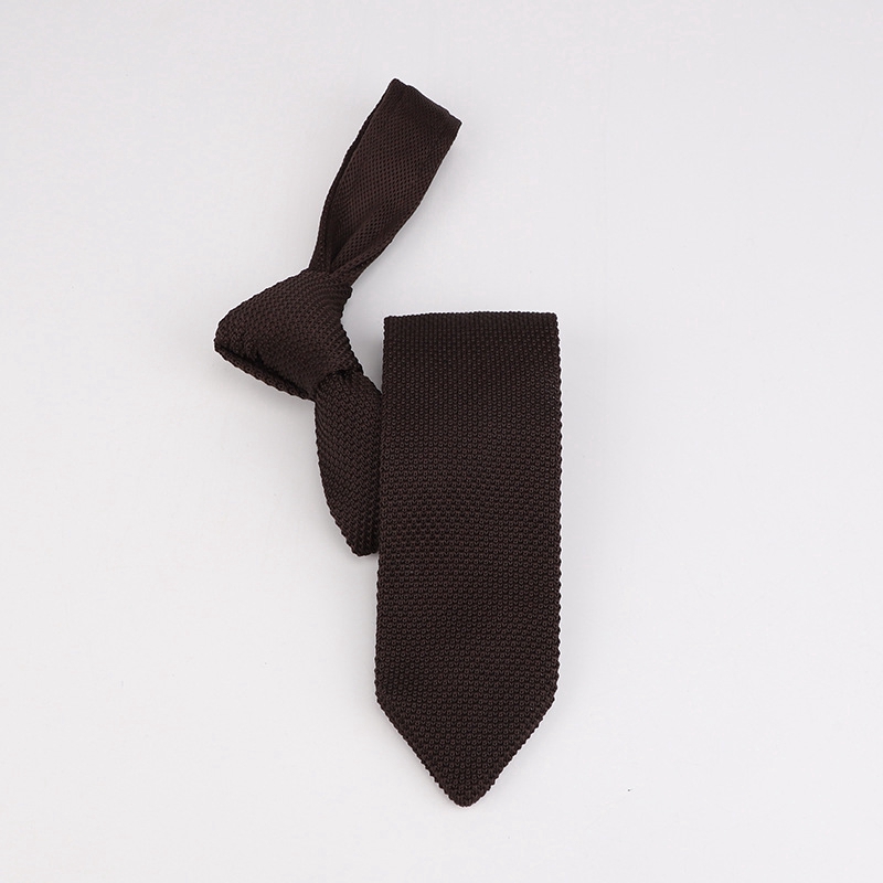 Cà vạt EFAN sợi dệt kim màu trơn 7cm phong cách cổ điển thời trang