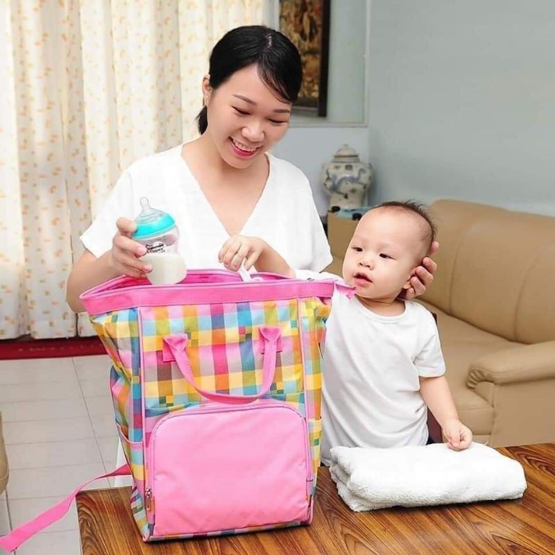 BALO BỈM SỮA Balo dành cho mẹ và bé hàng KM của Friso