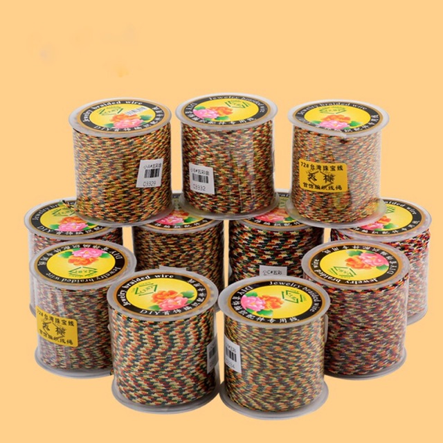 ⚠️ BÁN SỈ ⚠️ Cuộn dây chỉ ngũ sắc kim tuyến tết vòng tay handmade - Loại 1 siêu đẹp TH189