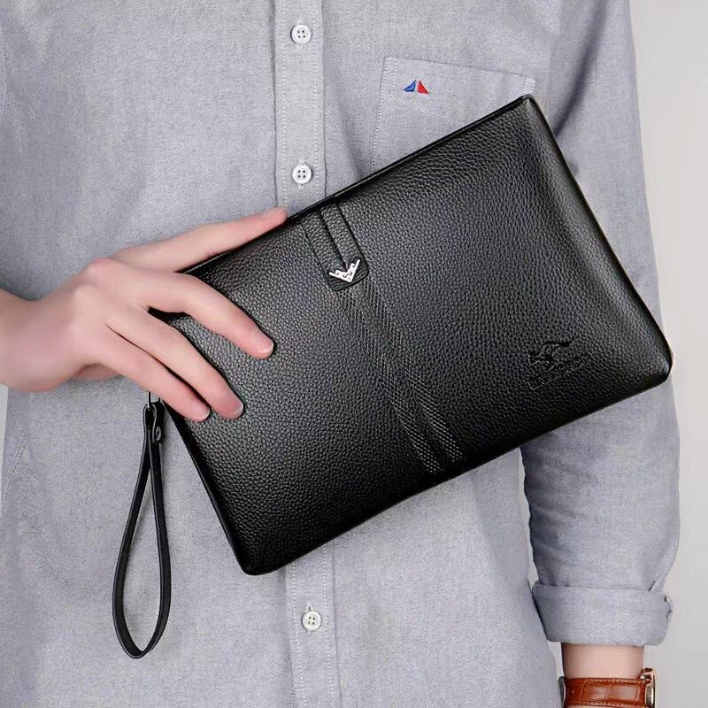 Ví cầm tay Clutch nam da bò nappa nhập khẩu - A&amp;ESHOP