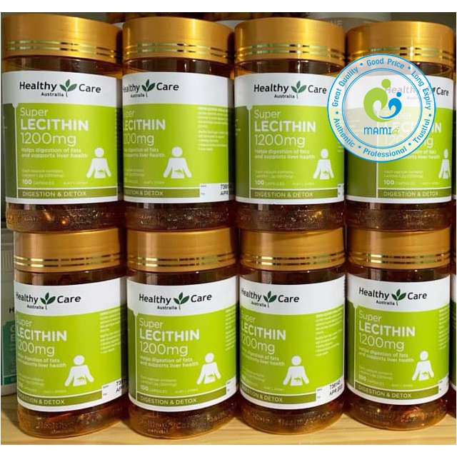 Mầm đậu nành (100v) tăng cường sinh lý, ngăn lão hóa cho phụ nữ trên 18 tuổi Healthy Care Super Lecithin 1200mg, Úc | BigBuy360 - bigbuy360.vn