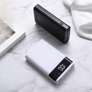 15000mAh DIY Battery Shell Power Bank Box Fast Charging Adapter With Light