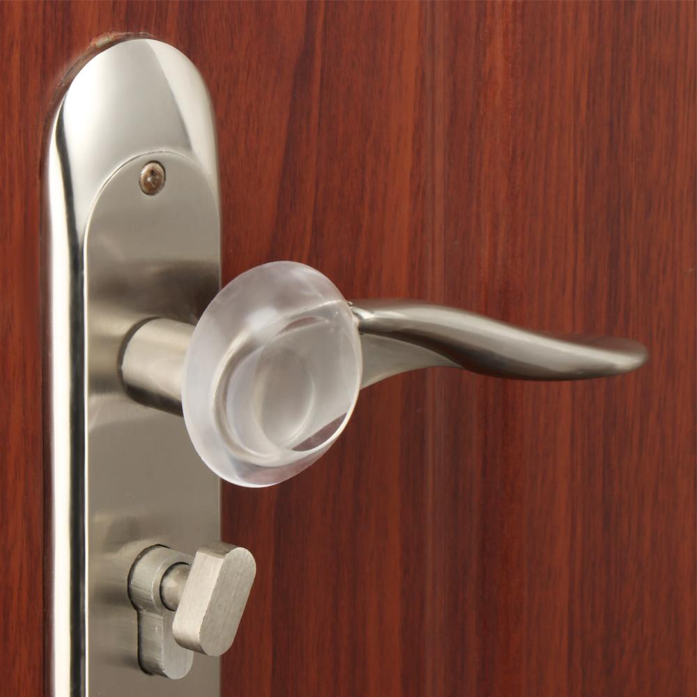 1 6 Miếng Đệm Dán Tường Chống Va Đập Bảo Vệ Lưng Cửa Có Thể Tái Sử Dụng