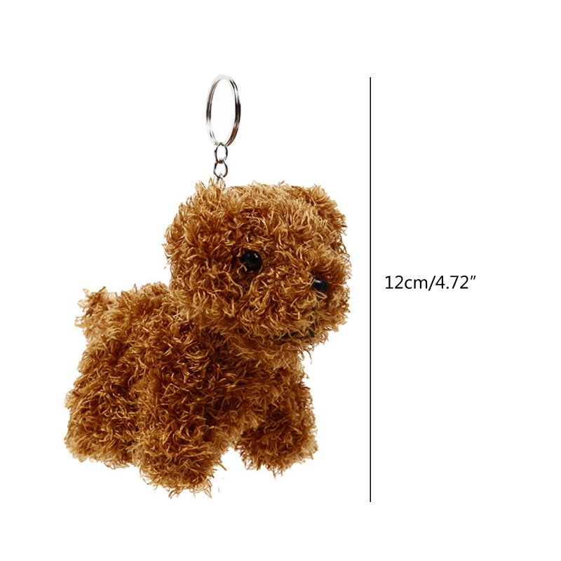 Móc Khóa Hình Chú Chó Nhồi Bông Đáng Yêu