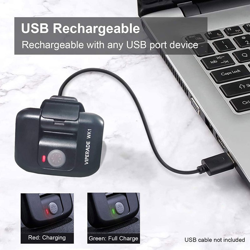 Đèn kẹp mũ, Đèn cảnh sát, Đèn có mũ xoay với USB chống nước có thể sạc lại, Đèn pin Led 3 chế độ Cao / Thấp / Nhấp nháy 81 giờ, Đèn khẩn cấp để chạy cắm trại Đi xe đạp và câu cá